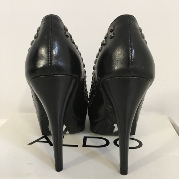 Studded Peep Toe Heels - Picture 4 of 4